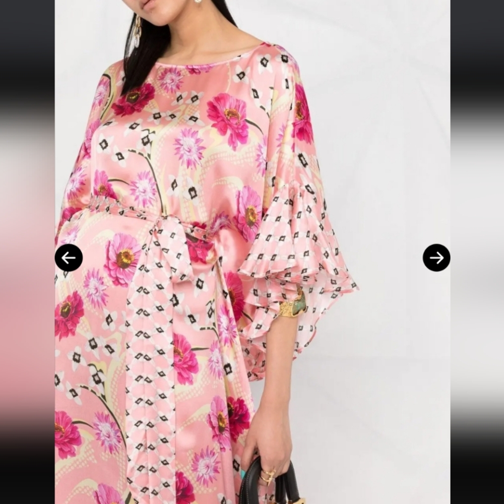 Temperley London Dahlia Kaftan Silk Caftan - Picture 3 of 13